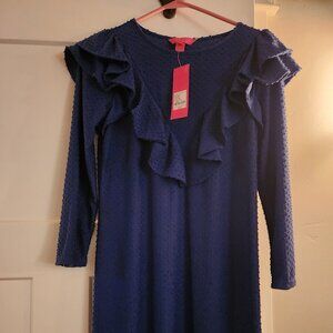 Lilly Pulitzer Pheby Dress, Navy, Sz. Small, NWT